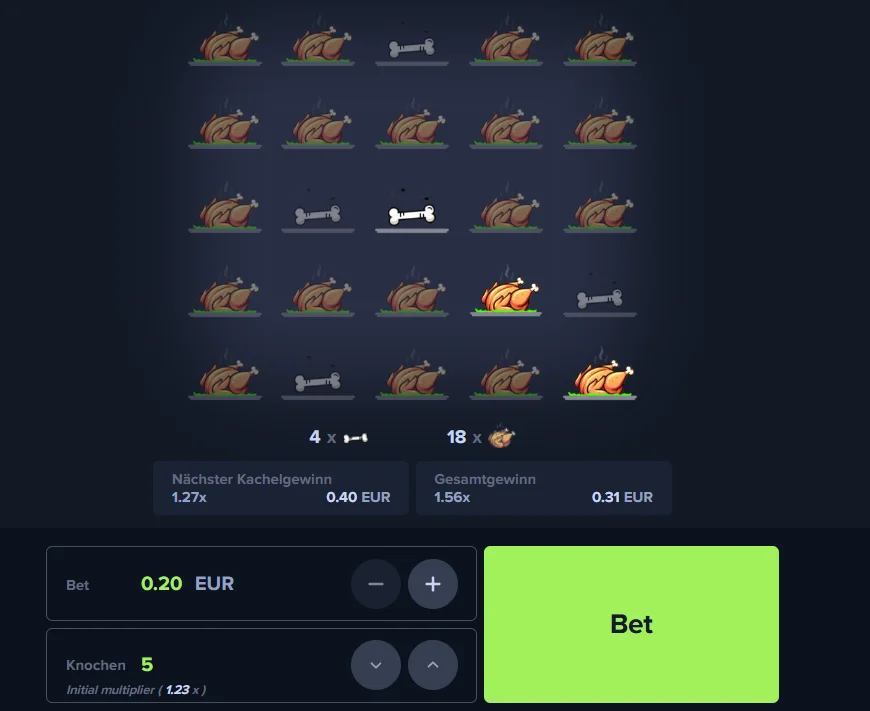 MyStake Chicken game