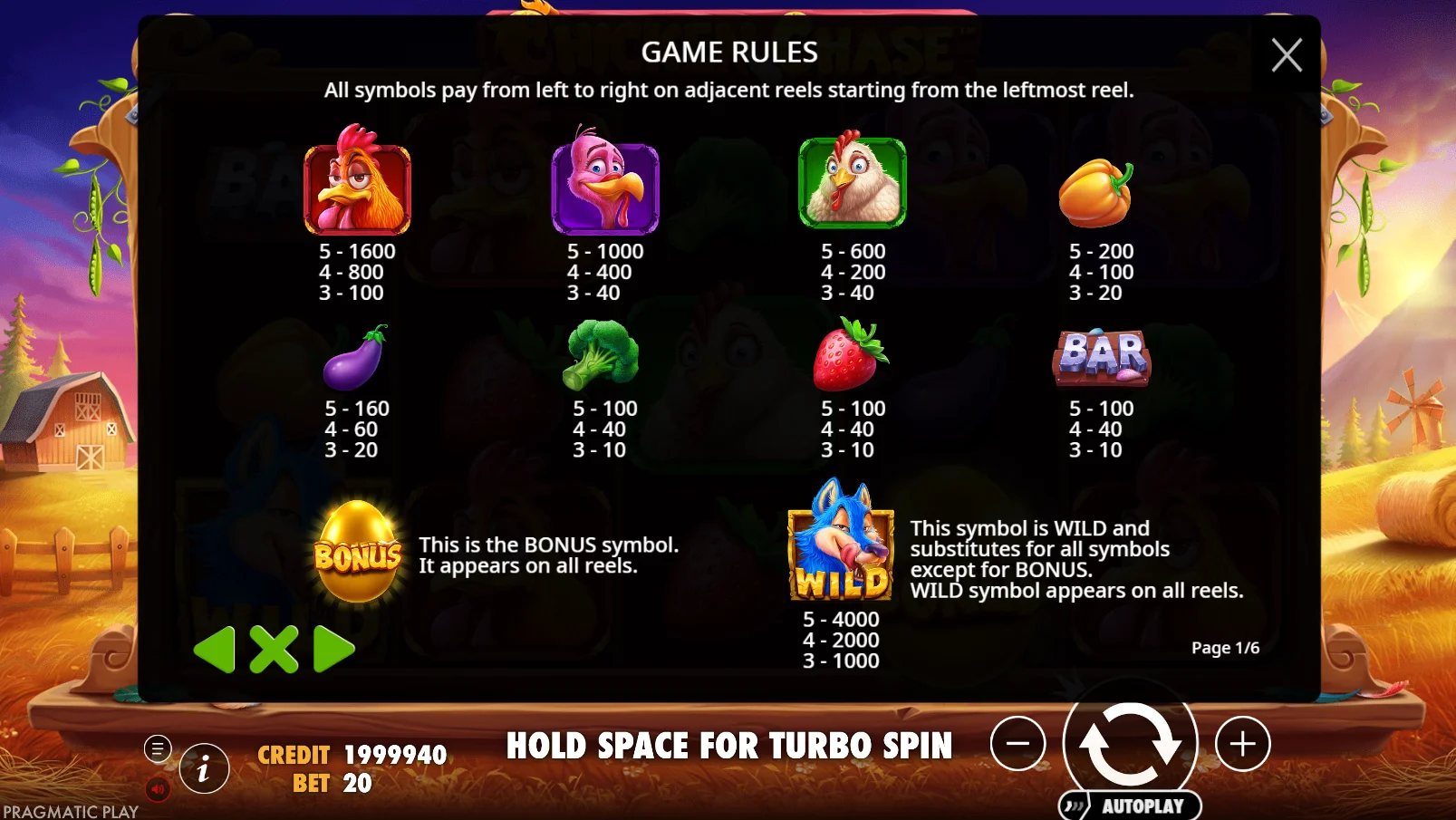 Chicken Chase casino